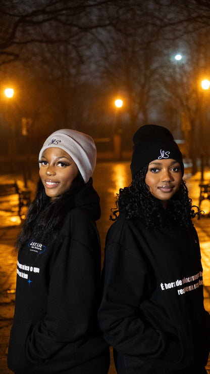 THE JSTAR BLACK BEANIE